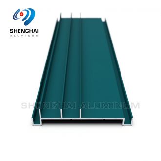 green aluminum window profile