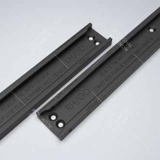 Black Powder Coated Aluminium Door Frame Profile for Train