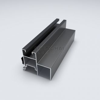 anodized black aluminum section for door and window