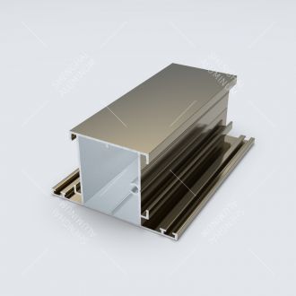 Anodized aluminum window frame extrusions