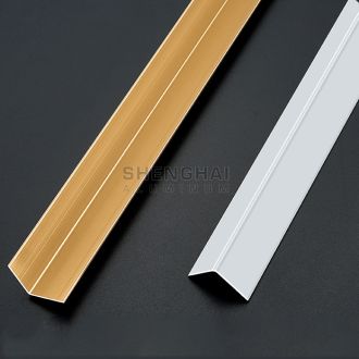 Aluminium corner trim for wall decoration