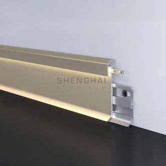 Aluminum alloy skirting profile