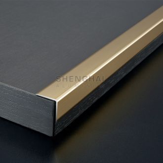 Aluminum corner trim for wall decoration