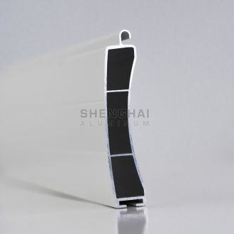 Aluminum roller shutter slat profiles