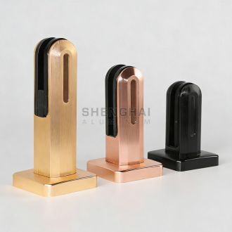 Aluminum spigot glass balustrade clamp