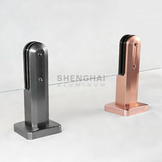 Aluminum stair glass clamps