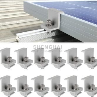 Aluminum_end_clamp_solar_panel