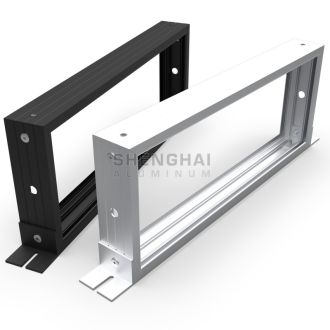 Anodized Silver LED Light Box Poster Aluminum Frame