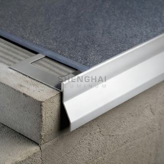 Aluminum Balcony Tile Trim For Outdoor Terrace and Deck