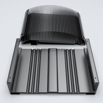 Black Anodized Aluminum Heatsinks Extrusion for Enclosure