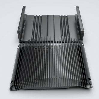 CNC machining anodised extruded aluminum metal heatsink