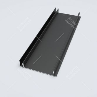 Black Aluminium Skirting Profile for Shenghai