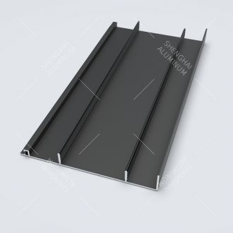 Anodized Black Aluminium Skirting profile