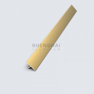 gold anodized aluminum T shape trim