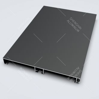 Anodized Black Aluminium Skirting Board Profile