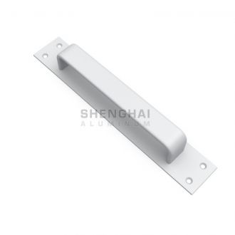 silver anodized aluminum extrusion handles