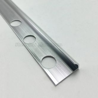 Anodized Silver Aluminum Trim For Tile