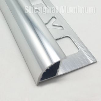 Aluminum Finishing R-Round Bullnose Trim Strip