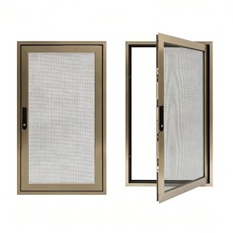 aluminium window with mosquito net