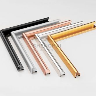 brushed metal picture frames