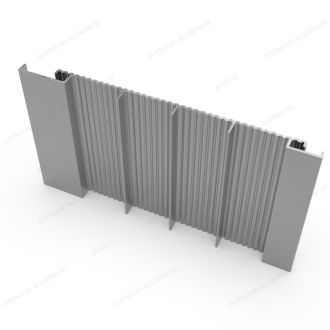 corrugated aluminum extrusion panels