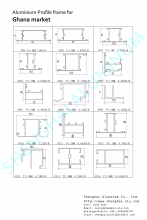 Windows and Door Aluminum Profile for Ghana