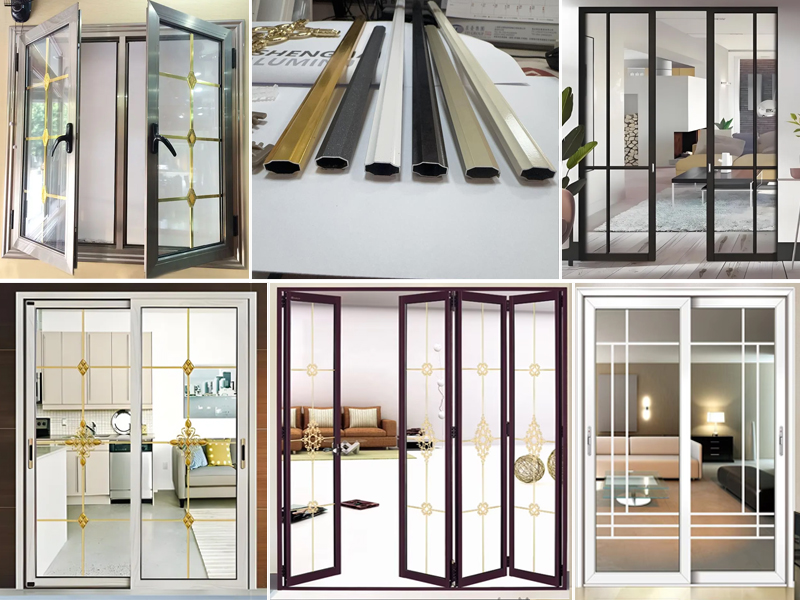 Aluminum Georgian Bar For Door Glass Decoration Aluminum Georgian Bar For Door Glass Decoration
