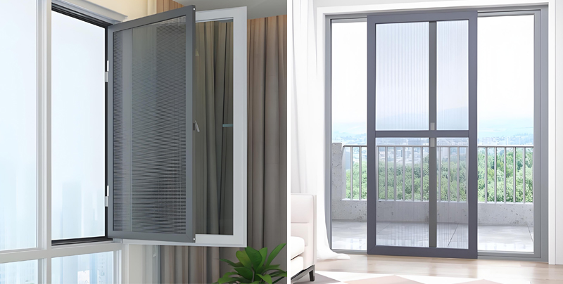 Aluminum fly screen window