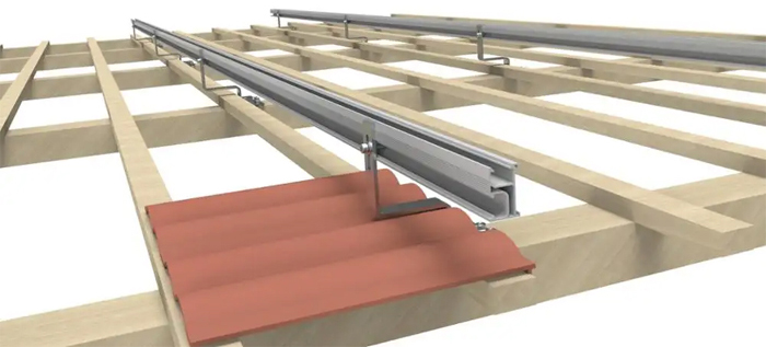 Aluminum rail for solar panel