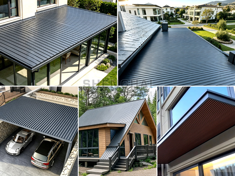 Aluminum roof panel application