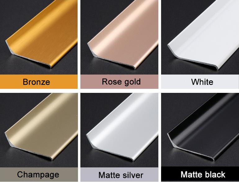 aluminum skirting baseboard profile color