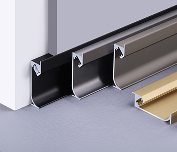 anodized aluminium wall skirting