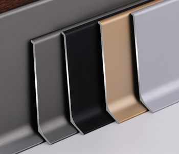 anodized aluminum baseboard trim