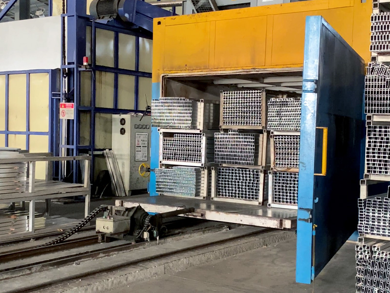 Aging aluminum profile