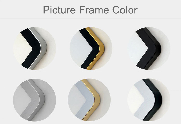 Aluminium picture frame profile color