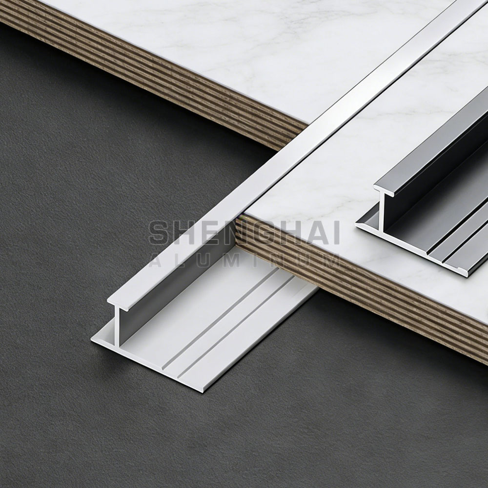 Aluminum I shaped trim strip