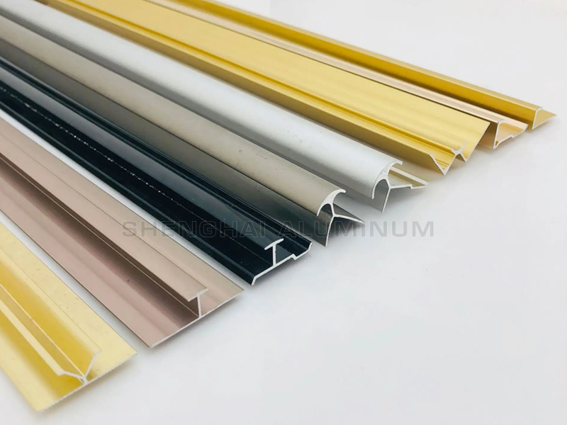 Aluminum edge strip for decoration