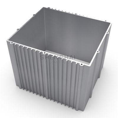 Aluminum extrusion enclosure for electronic