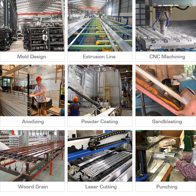 Aluminum profiles produce