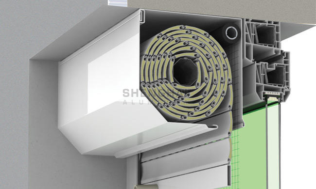 Aluminum roller shutter system