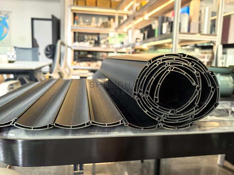 Aluminum rolling shutter slat