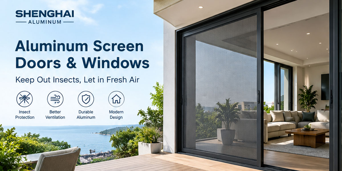 Aluminum screen door and window