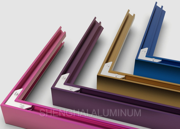 Anodized aluminum extrusion for photo frame Anodized aluminum extrusion for photo frame