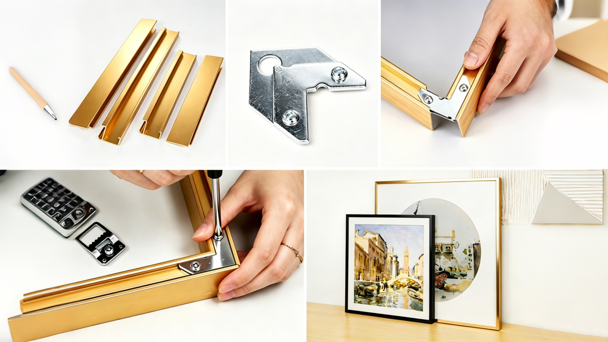 Assemble Aluminum Picture Frame 