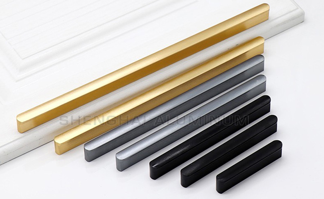 Extruded aluminum cabinet handles