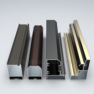 Aluminum folding sliding profile