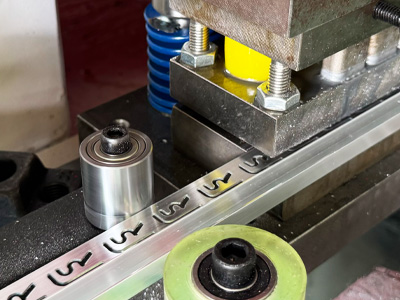 Punching decorative aluminum trim