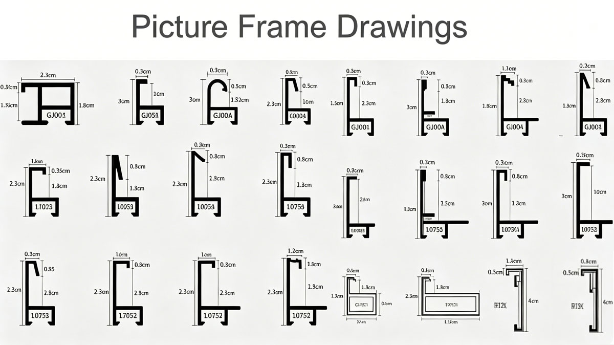 Shenghai Aluminum picture frame drawing
