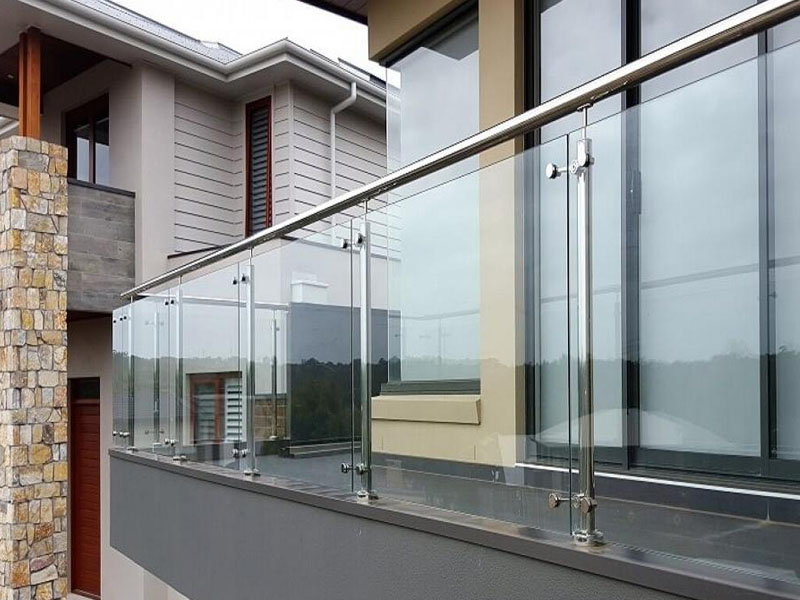 Stainless glass railing for balcony