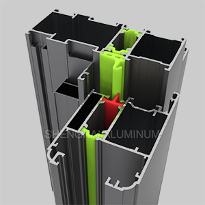 Thermal break profile for door and window